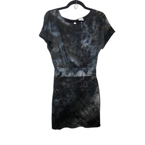 Peyton Jensen Black Spacedye Spaced Out Mini Dress Career Casual Sz XS